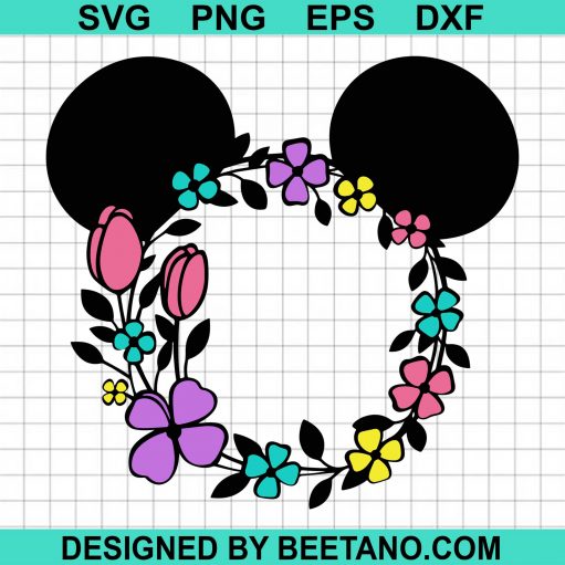 Mickey Head Floral