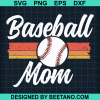 Mom Baseball Svg