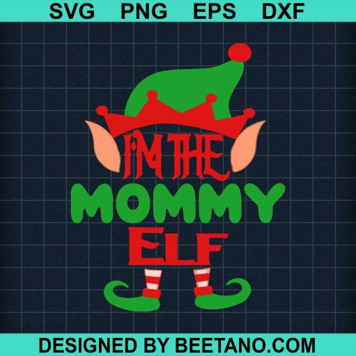 Mommy Elf Costume Christmas svg
