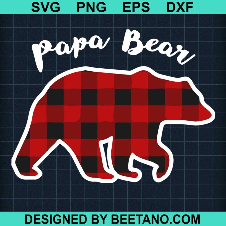 Papa Bear SVG cut file for cricut silhouette machine make craft handmade