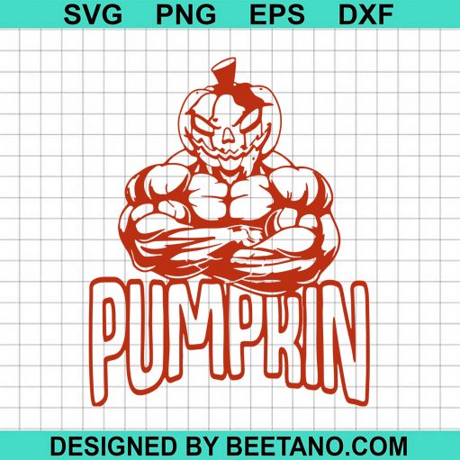 Pumpkin Bodybuilder Weightlifting