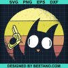 Retro Sunset Crazy Cat