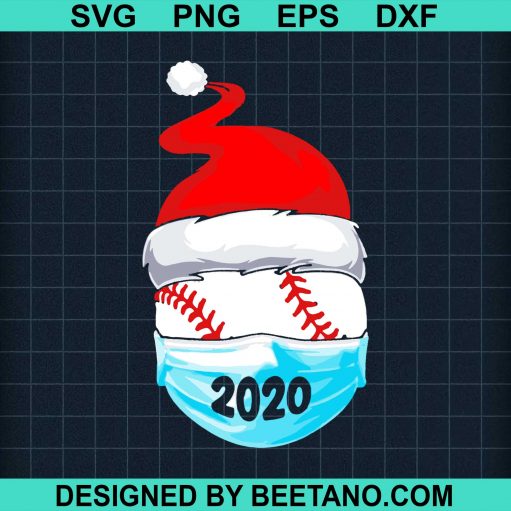 Santa Baseball Face Mask 2020