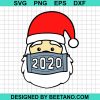 Santa Claus Wearing Face Mask Christmas
