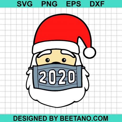 Santa Claus Wearing Face Mask Christmas