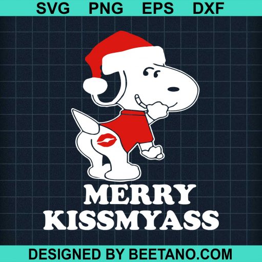 Santa Snoopy Merry Kissmyass Christmas