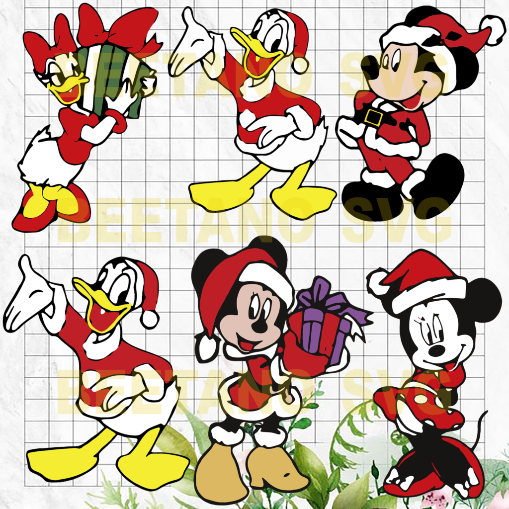 Disney Santa Svg Bundle, Santa Mickey Cutting Files For Cricut, SVG ...