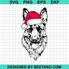 Satan German Shephed Dog Mery Christmas