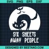 Six Sheets People Keep Distance Cat Halloween