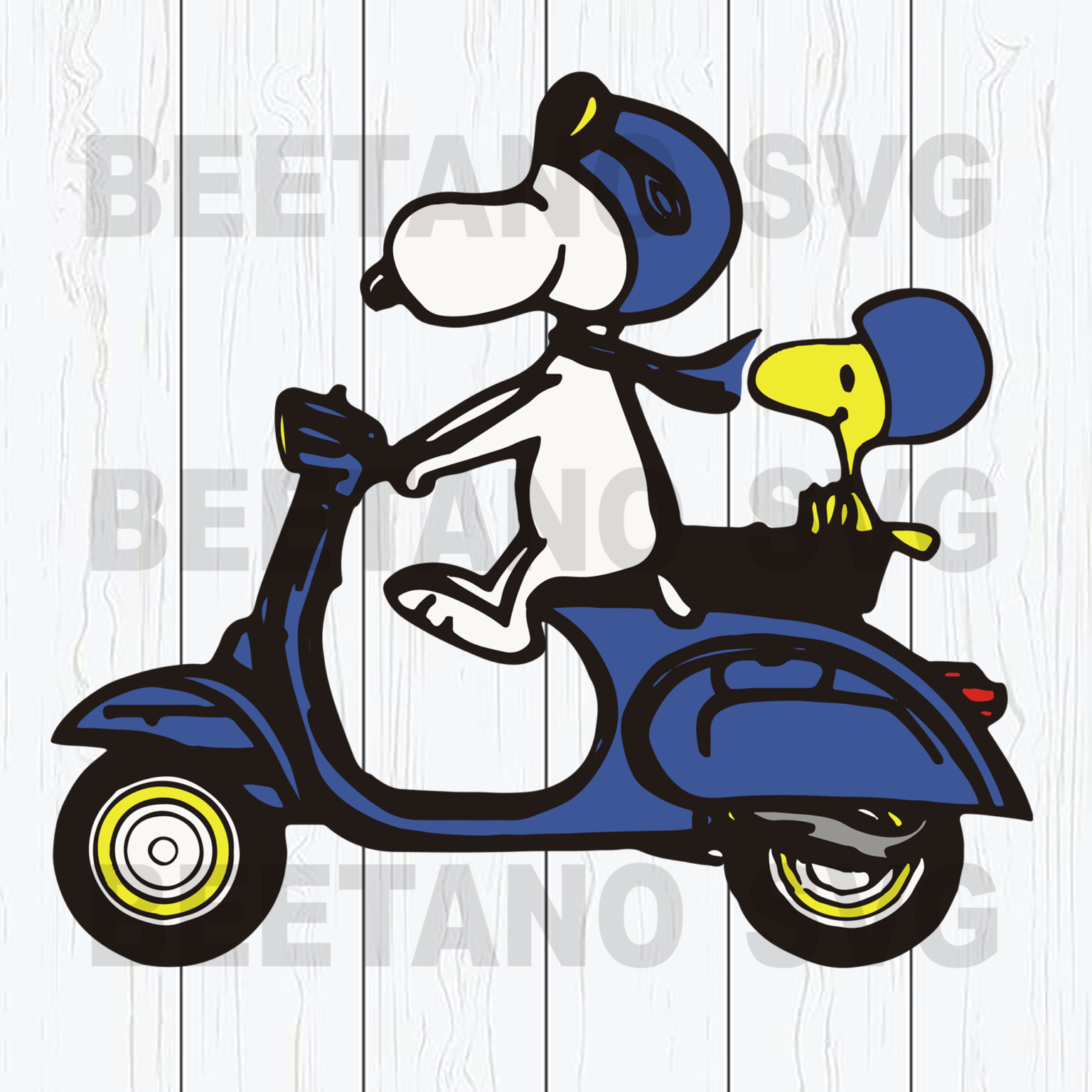 Snoopy Driving Motobike SVG, Funny Snoopy SVG, Cartoon SVG