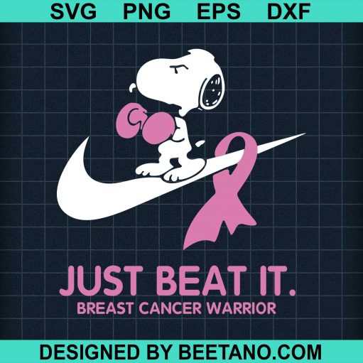 Snoopy Breast Cancer Nike Svg