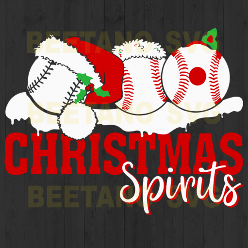 Sport Ball Christmas Spirit svg