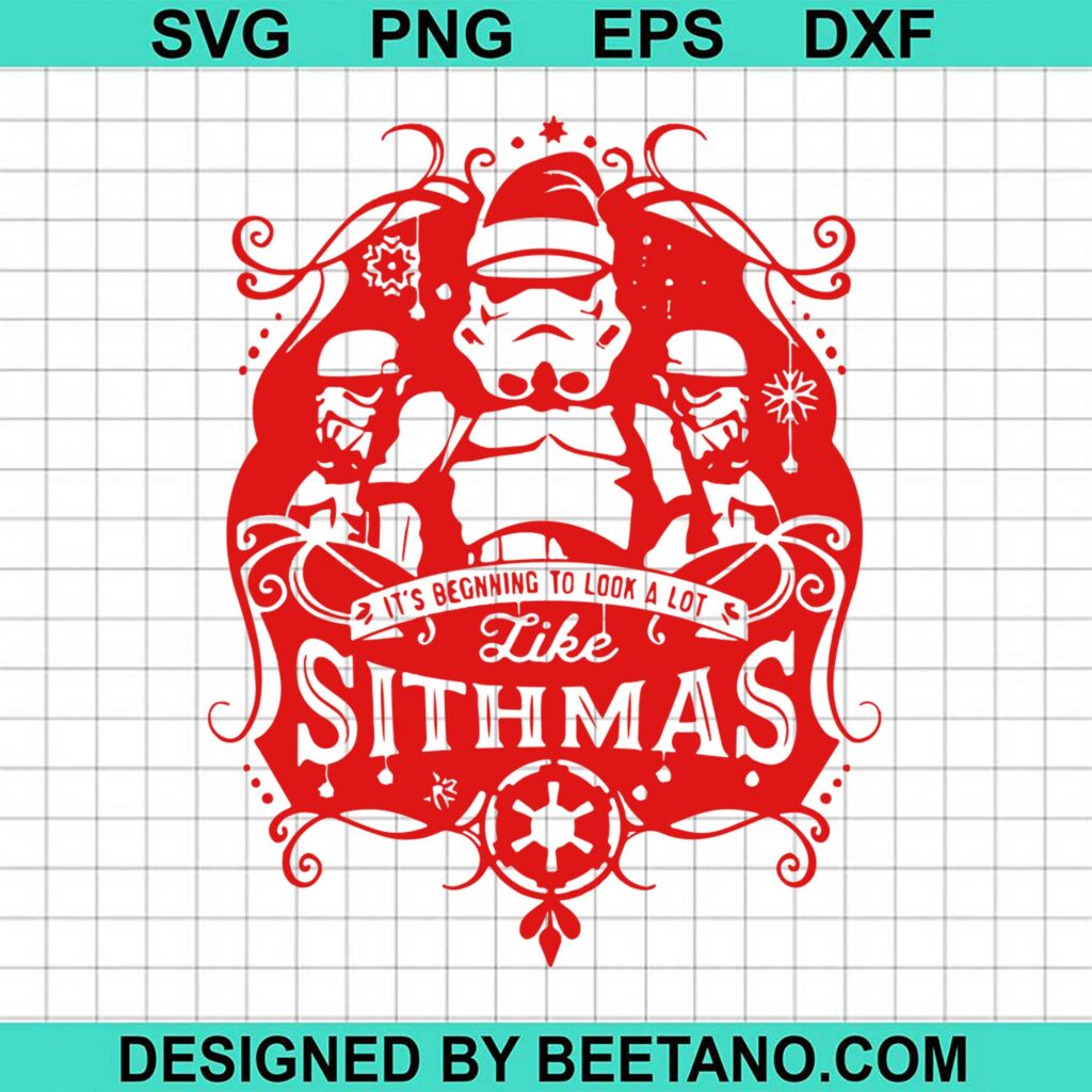 Storm Trooper Sithmas Christmas 2020 SVG cut file for cricut silhouette