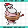 Summer Santa Christmas Svg