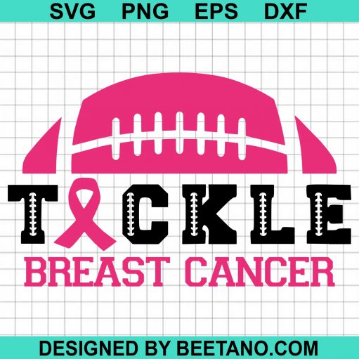 Tackle Breast Cancer Football svg