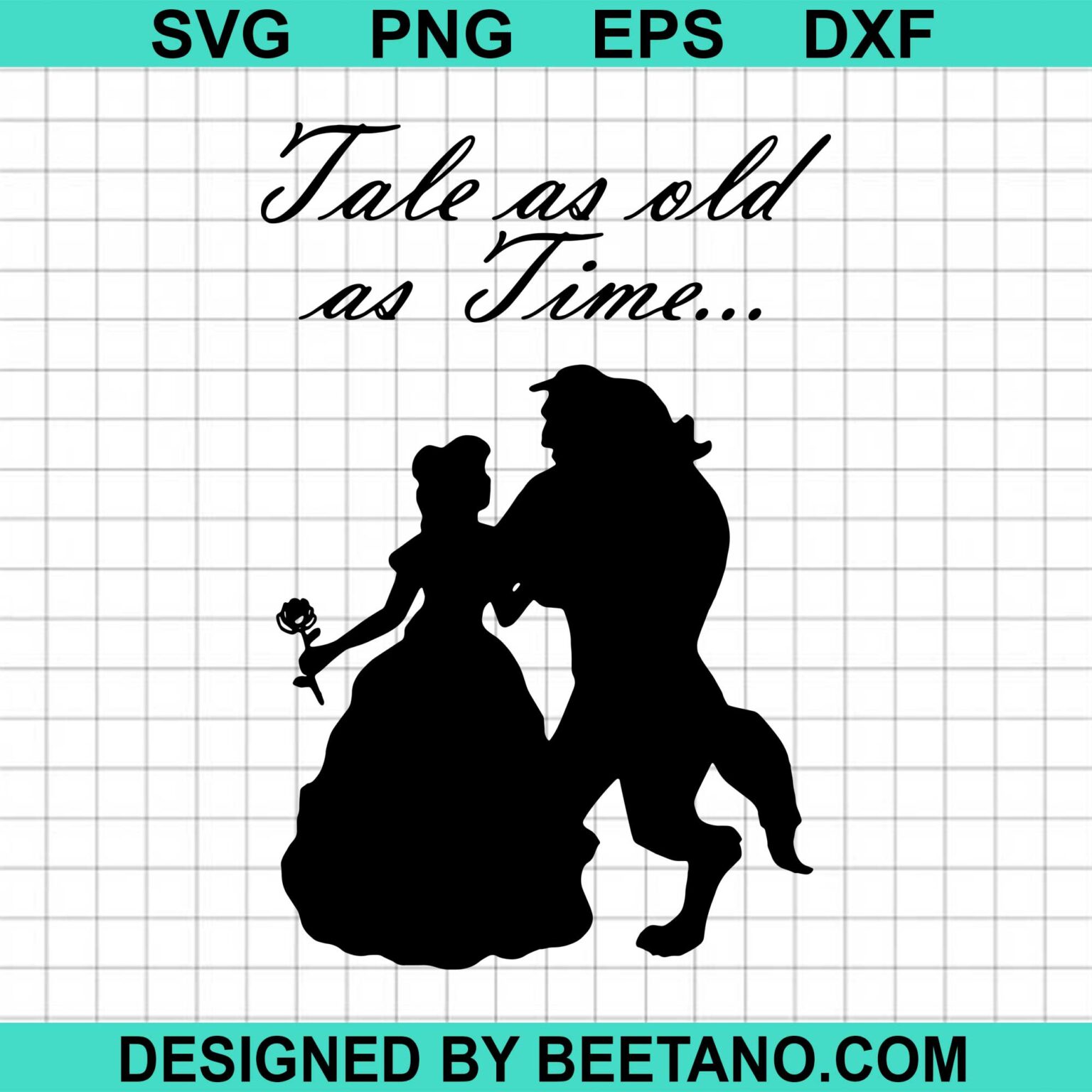 Tale As Old As Time Beauty And The Beast SVG, Beauty And The Beast SVG ...