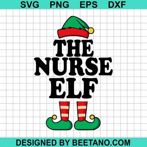 The Nurse Elf Family Christmas SVG