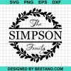 The Simpson Family Svg