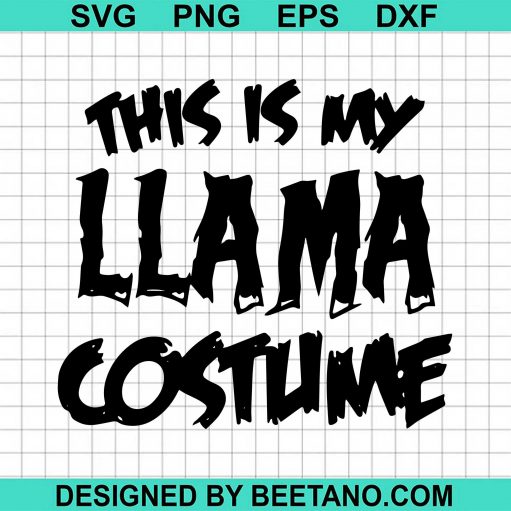 This Is My Llama Costume Svg
