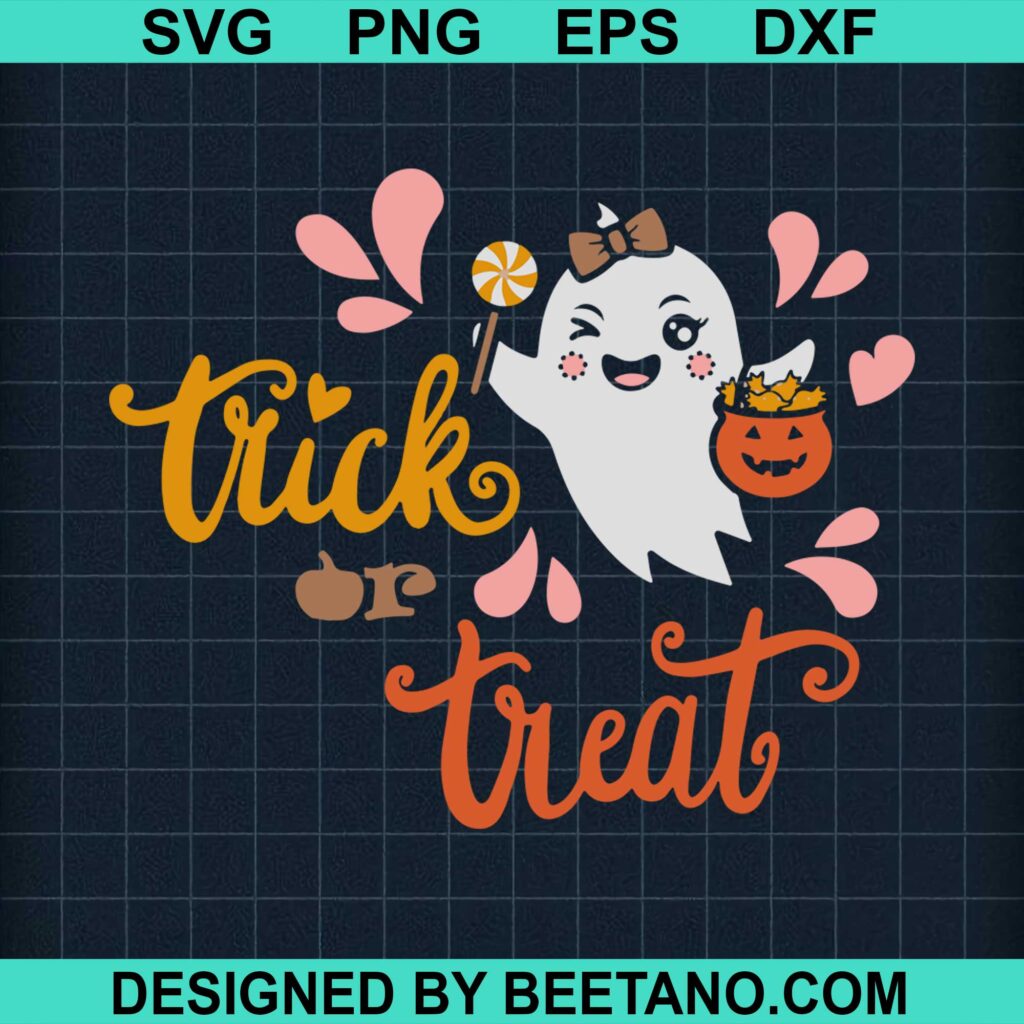 Trick Or Treat Svg Cut File For Cricut Silhouette Machine Make Craft Handmade 0568