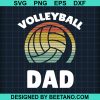 Volleyball Vintage Dad Svg