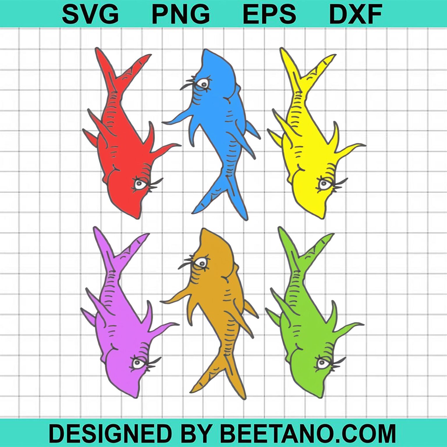 Dr seuss fish color
