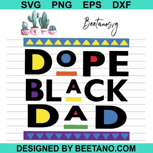 Dope black dad africa SVG
