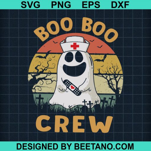 Boo boo crew halloween nurse SVG