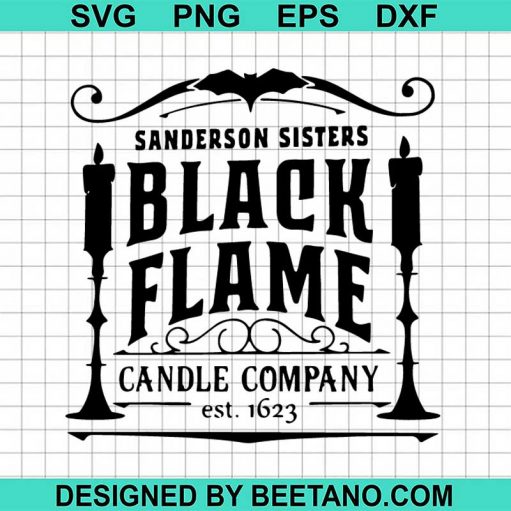 Sanderson Sisters Black Flame Candle