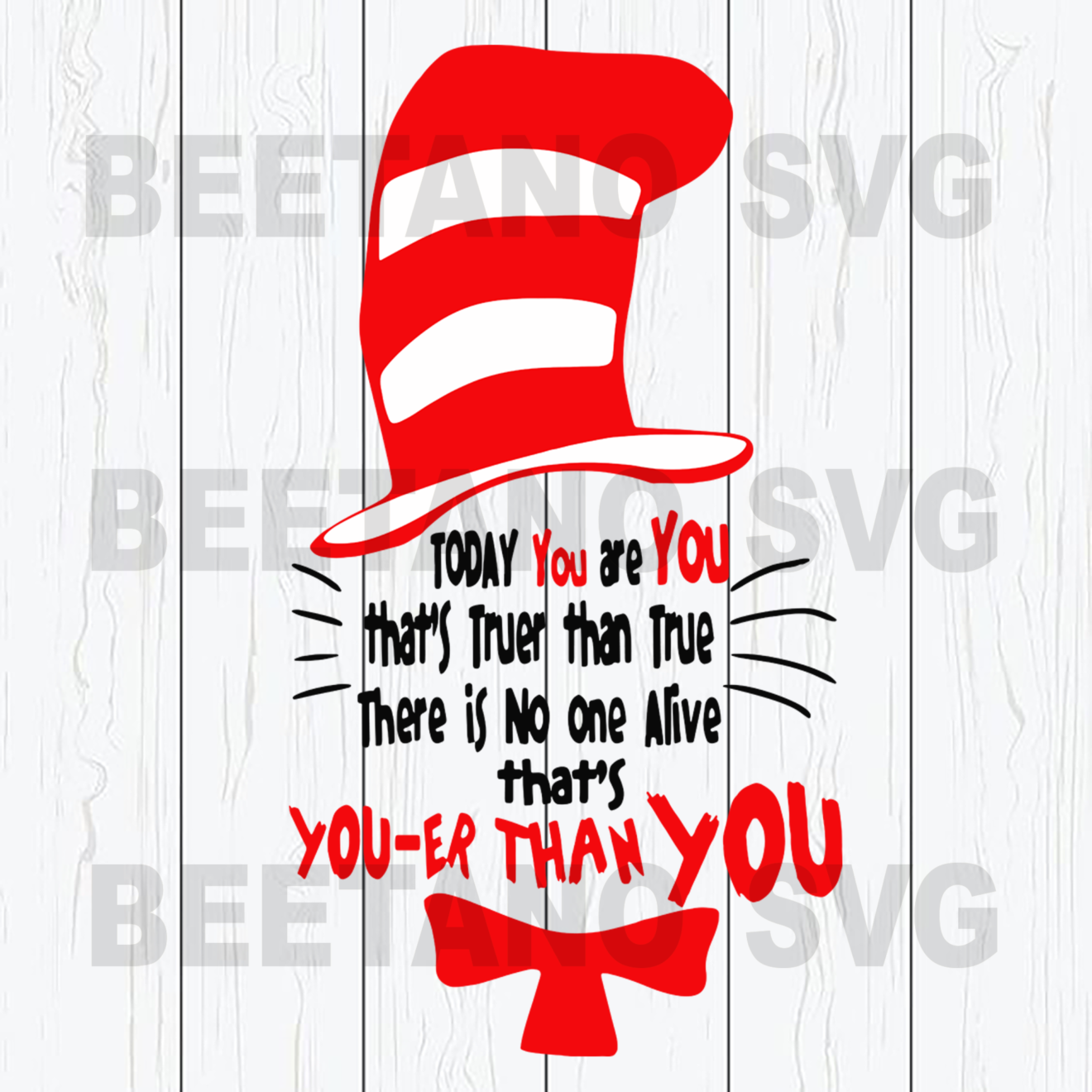 Red Hat Cat Svg, Cat in the hat Svg, Cat In The Hat Cutting Files For Cricut, SVG, DXF, EPS, PNG Instant Download