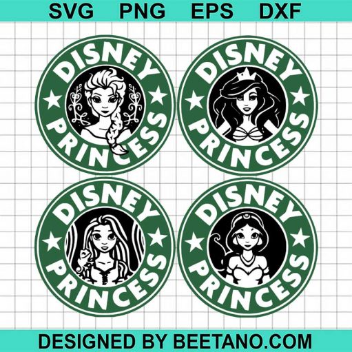 Disney princess starbucks coffee logo