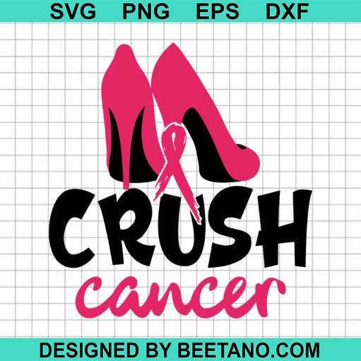Crush cancer svg