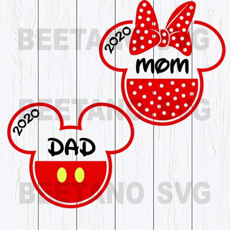 Dad and Mom SVG, DXF, EPS, PNG Instant Download
