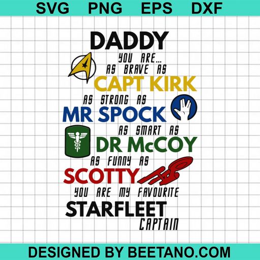 Star trek dad svg