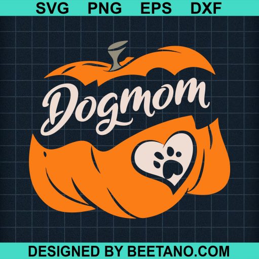Dog mom halloween pumpkin SVG