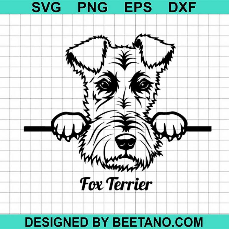 Fox terrier SVG, Dog pet SVG file, pet svg cut file