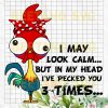 I May Look Calm Svg