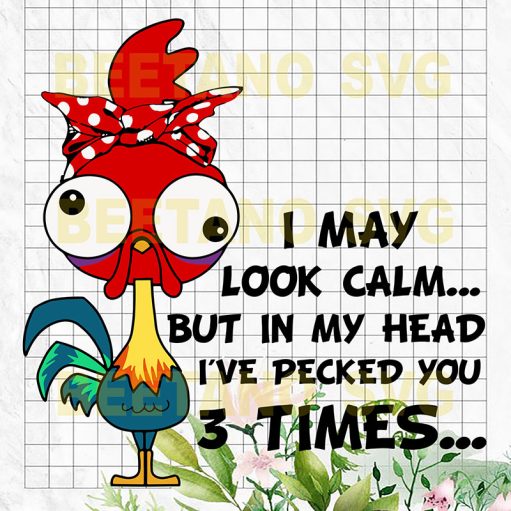 I May Look Calm Svg
