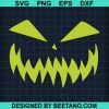 Scary Pumpkin Face Svg