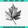 Maple Leaves Mandala Svg