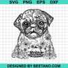 Mandala Pug Svg
