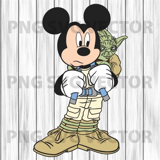 Mickey yoda svg