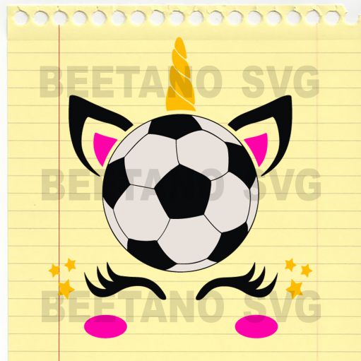 Unicorn Svg, Unicorn Sport soccer Unicorn Cutting Files For Cricut, SVG, DXF, EPS, PNG Instant Download
