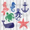 Mandala Sea Creature Svg, Sea Creature Clipart, Sea Animal Svg, Sea Creature Cutting File, Sea Creature File For Cricut