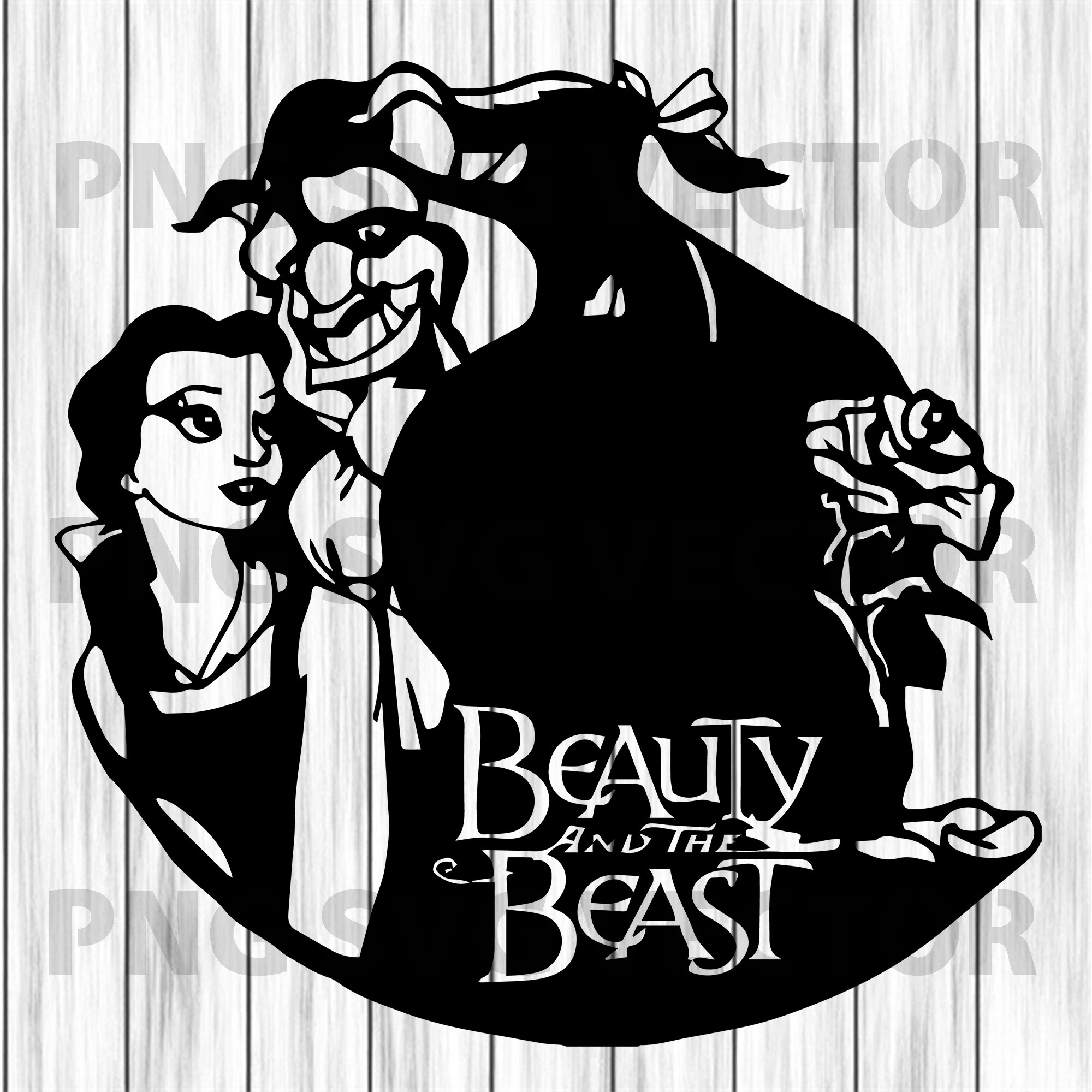 Beauty and the Beast Silhouette SVG: A Timeless Enchantment for DIY Projects