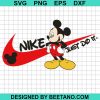 Mickey nike logo just do it SVG, mickey disney nike SVG cut file cricut