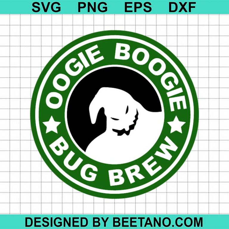 Oogie Boogie starbuck coffee logo svg, Oogie Boogie bug brew SVG