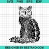 Owl Cat Mandala Svg