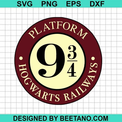 Plaform 9 3/4 harry potter SVG, harry potter svg cut file