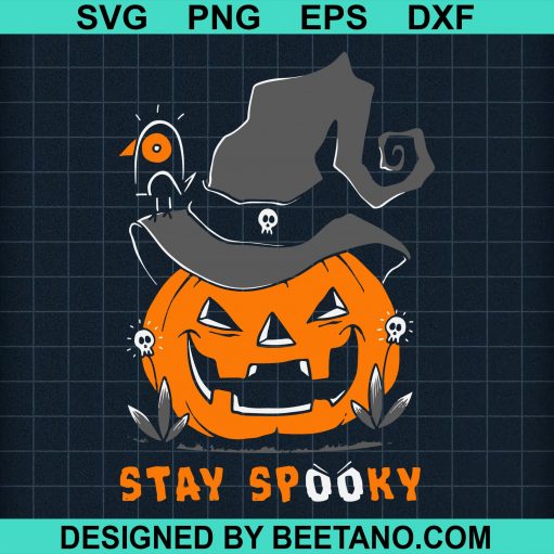 Stay spooky pumpkin witch halloween